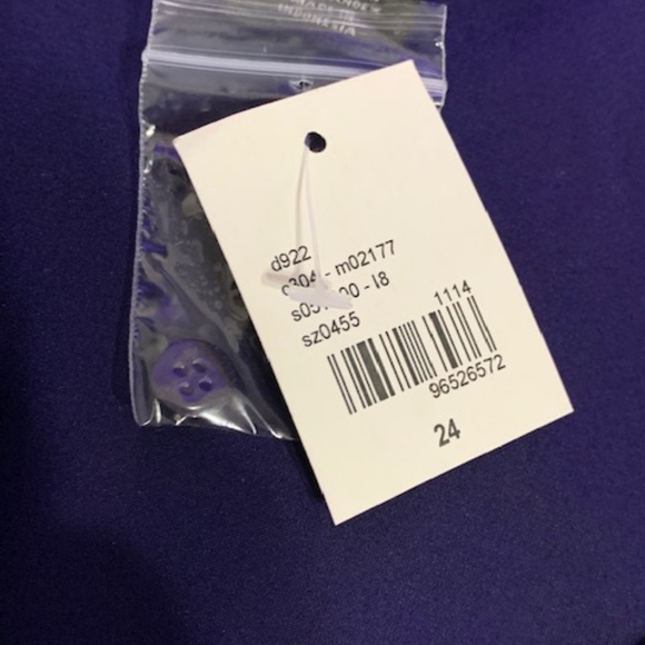 NWT Lane Bryant Navy Button Up Shirt Size 24 - Picture 6 of 6